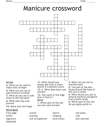 manicure crossword wordmint