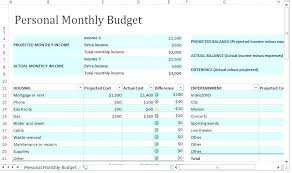 Free Excel Budget Spreadsheet Template Bill Payment Monthly