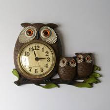 Owl Clock Owl Clock Vintage Clock