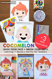 Printable cocomelon coloring book, 45 cocomelon coloring pages pdf, birthday activity, party favor, digital coloring sheets. Free Printable Cocomelon Sensory Activity For Toddlers Wash Your Face Brush Your Teeth The Aloha Hut