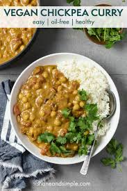 easy vegan pea curry low fat