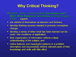 Critical thinking skills are what we want our students to develop     SP ZOZ   ukowo
