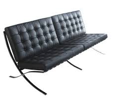 sofa 3 seat barcelona by ludwig mies