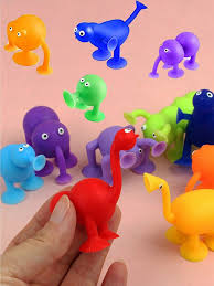 9pcs cartoon suction cup toy