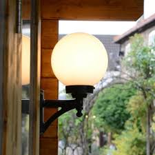 Regent 20cm Opal Outdoor Globe Lights