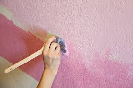 Pink Ombré Wall With Triangle Detail