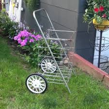 French Country Wheeled Cart Metal