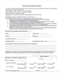 Sample Of Leave Absence Form Unique Request Free Example Format