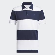 colorblock rugby stripe polo shirt