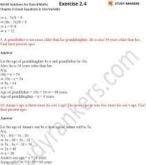 Maths Chapter 2 Linear Equations