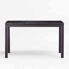 48x16 Black Marble Top Console Table