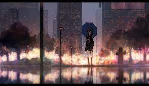 Maybe you would like to learn more about one of these? Hd Wallpaper Anime Anime Girls Umbrella Urban Standing Cityscape Rain Wallpaper Flare