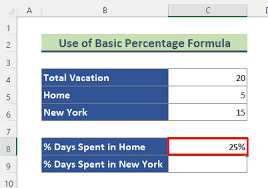 calculate percene of time in excel