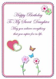 Free Online Birthday Cards To Print Lovely Daughter Birthday Cards