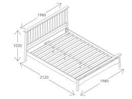 rome king size bed frame natural