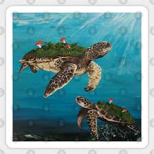 Decor Painting Sea Turtles Sticker