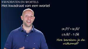 Wortels - Hoe bereken je het kwadraat van een wortel? (havo/vwo2) -  WiskundeAcademie - YouTube