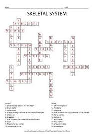 Modify with your own questions and answers. Skeletal System Crossword Puzzle By Organized Homeschool Mama Tpt Crossword Puzzle Crossword Skeletal System