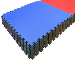 20mm 1m x 1m red blue jigsaw mat