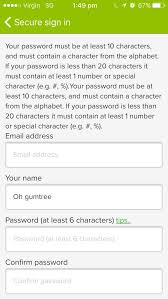 When a character using each case is added (e.g., 8987657yz), the error will be resolved. Oh Gumtree Make Up You Mind Is The Password Min 6 Characters Or 10 Gumtreefails Gumtree