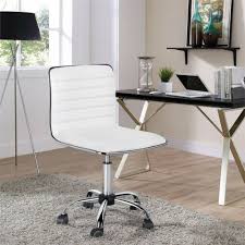 Enjoy free shipping on most stuff, even big stuff. Pu Leather Office Chair Armless Desk Chair Swivel Computer Task Chair White Ebay