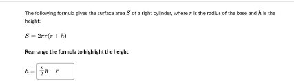 Radius Of The Base And H Is The Height