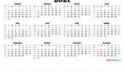 Online 2021 calendar week numbers with us holidays. 2021 Free Printable Yearly Calendar With Week Numbers 2022 Calendar Printable