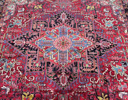 hand knotted persian heriz rug 3 7x3m