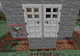 How To Open An Iron Door In Minecraft