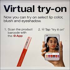 virtual makeup trial offer sign