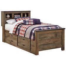 Browse a wide selection of kids beds and bed sets for sale in a variety of sizes, materials and finishes. Trinell Bookcase Bedroom Set Adams Furniture