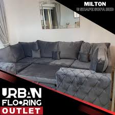 milton luxury u shape transformer sofa bed