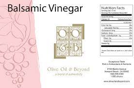 balsamic vinegar nutritional information