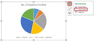 value in excel pie chart
