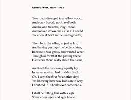 road not taken a poem by robert frost