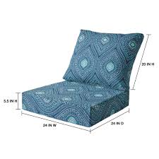 2 piece deep seat cushion set