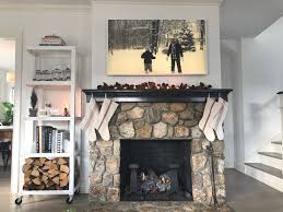 An Updated Fireplace For The Holidays