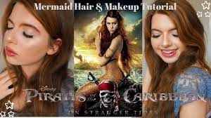 syrena mermaid makeup hair tutorial