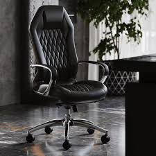Sterling Leather Executive Chair Black