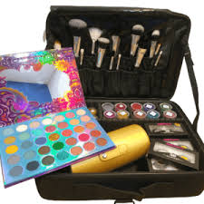 professional makeup kit with brush