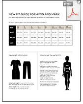 Avon Clothing Fit Guides Sizing Charts