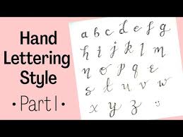 learn special hand lettering styles a z