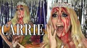 carrie costume makeup tutorial and