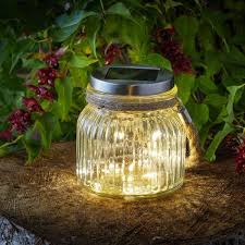Firefly Glass Jar Solar Garden