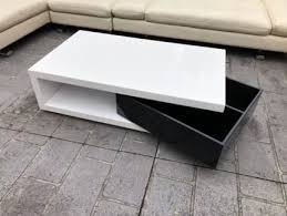 High Gloss White Coffee Table With