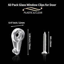 Glass Window Clips Clear Retainer Clips