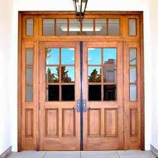 Diyar Wood Double Door Half Glass Half