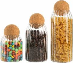1000 Ml Glass Jars With Cork Top For
