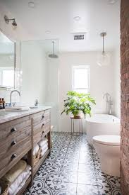 White is still a dominant color, as in most of the modern farmhouse designs, but is livened up by neutral wood shades and green touches. 22 Farmhouse Bathroom Ideas That Will Astonish You
