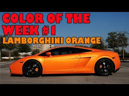 Lamborghini Orange Color Of The Week